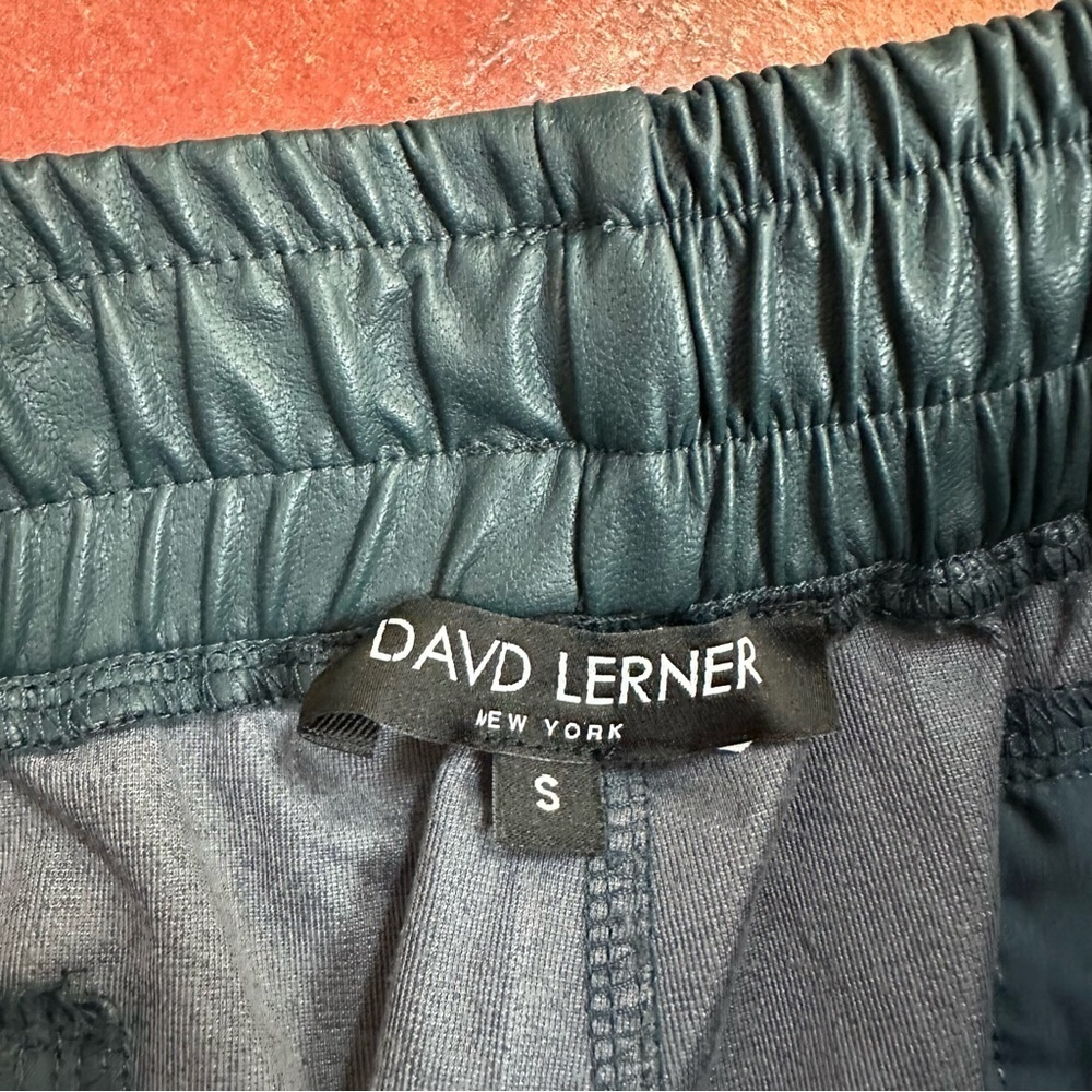 David Lerner Vegan Leather Ankle Cropped Pants - Picture 4 of 5